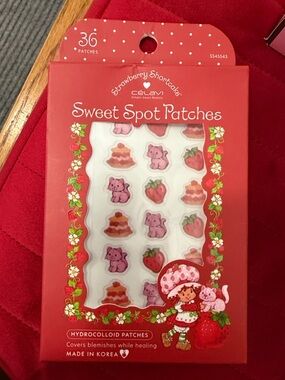 Strawberry shortcake Sweet Spo Patches - Pink/Red Hydrocolloid Kids Acne Patches
